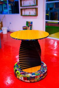 AFRO-CENTRIC ECO FRIENDLY TYRE TABLE
